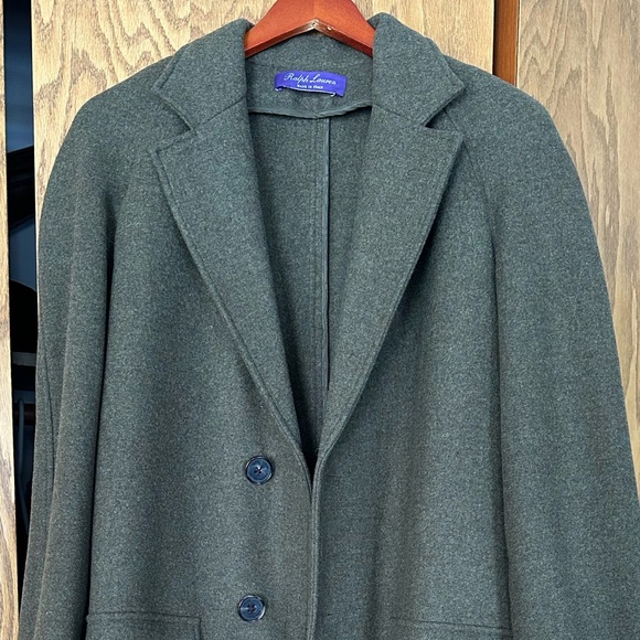 Ralph Lauren Purple Label Olive Green Women's Coat - Picture 2 of 8